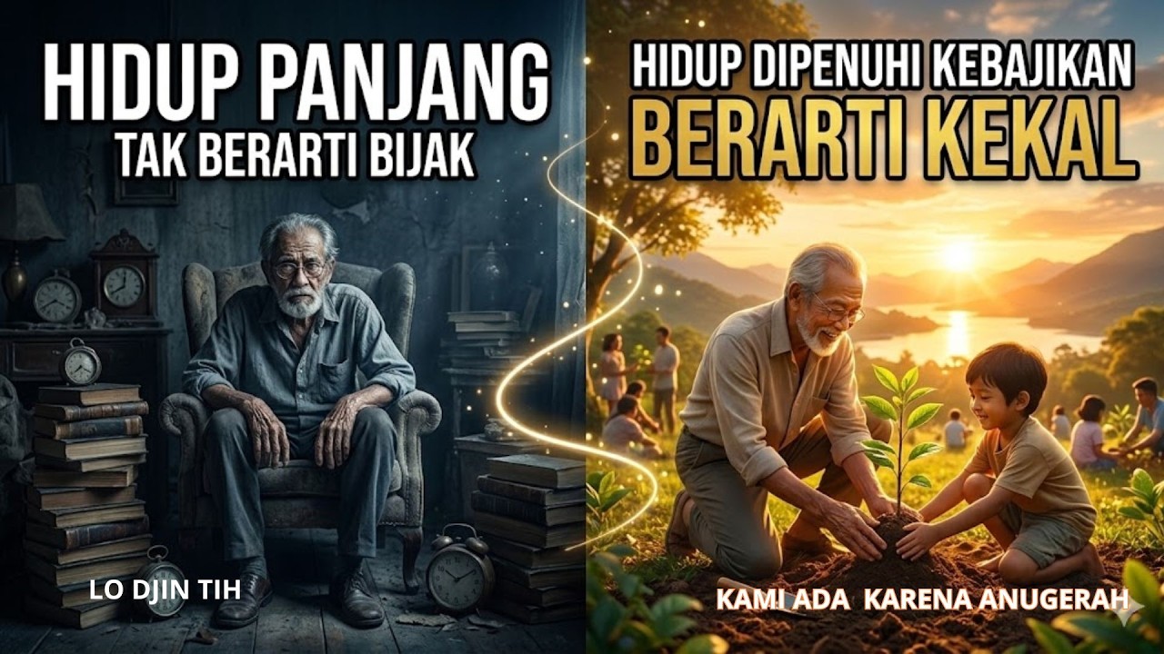 HIDUP PANJANG TAK BERARTI BIJAK, TAPI HIDUP YANG DIPENUHI KEBAJIKAN BERARTI KEKAL.