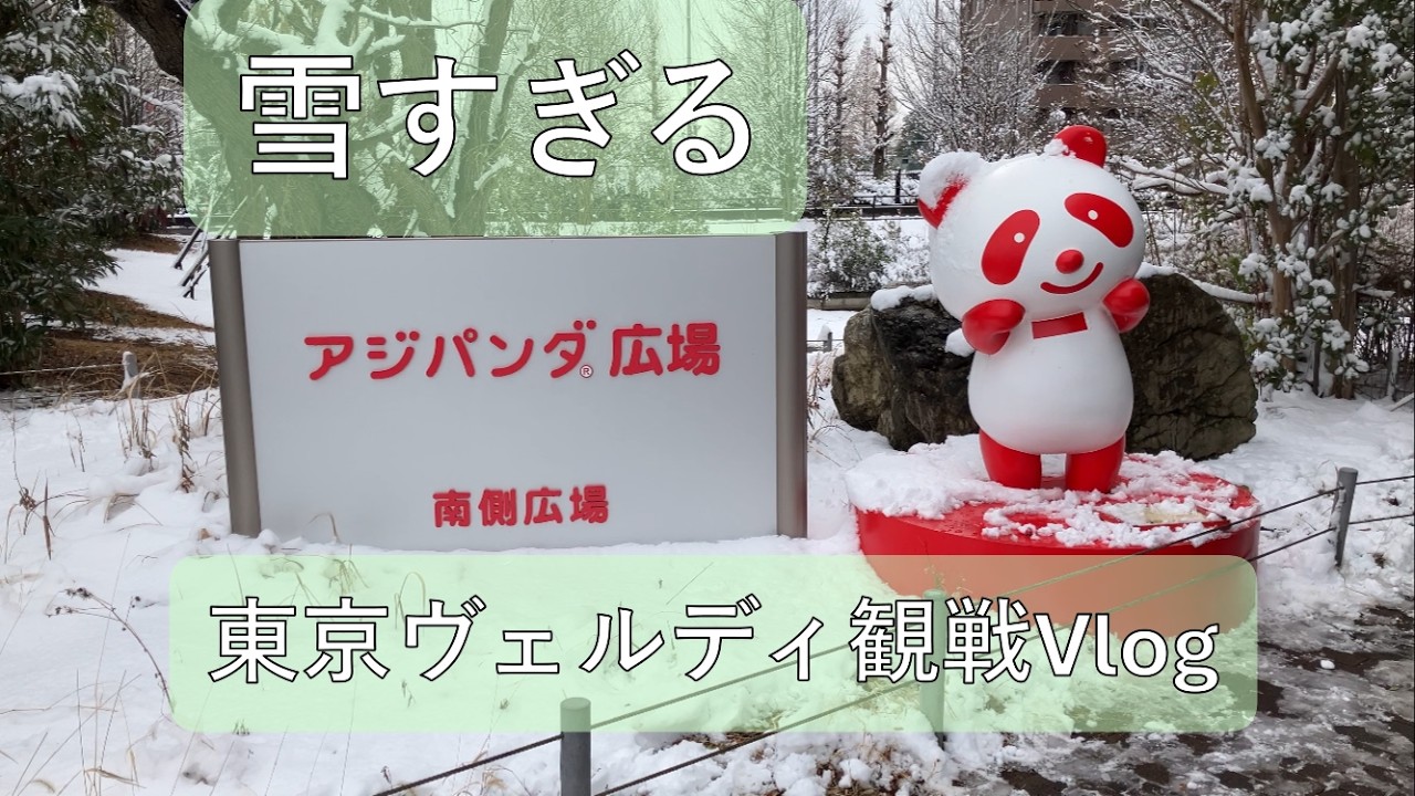 【雪すぎる】東京ヴェルディ観戦Vlog【水戸ホーリーホック戦】