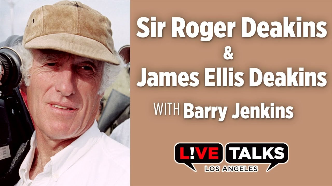 Roger Deakins and James Ellis Deakins in conversation with Barry Jenkins at Live Talks Los Angeles