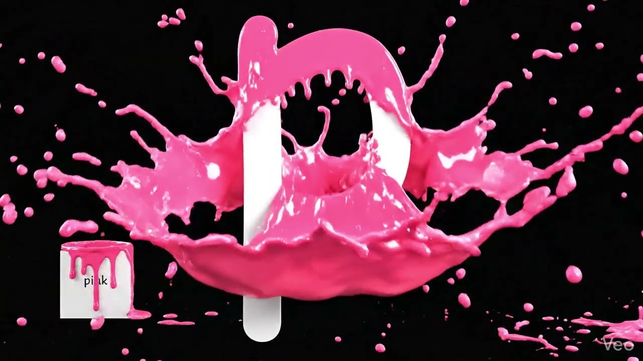 Alphabet A-Z Paint By Splash Lowercase Letters