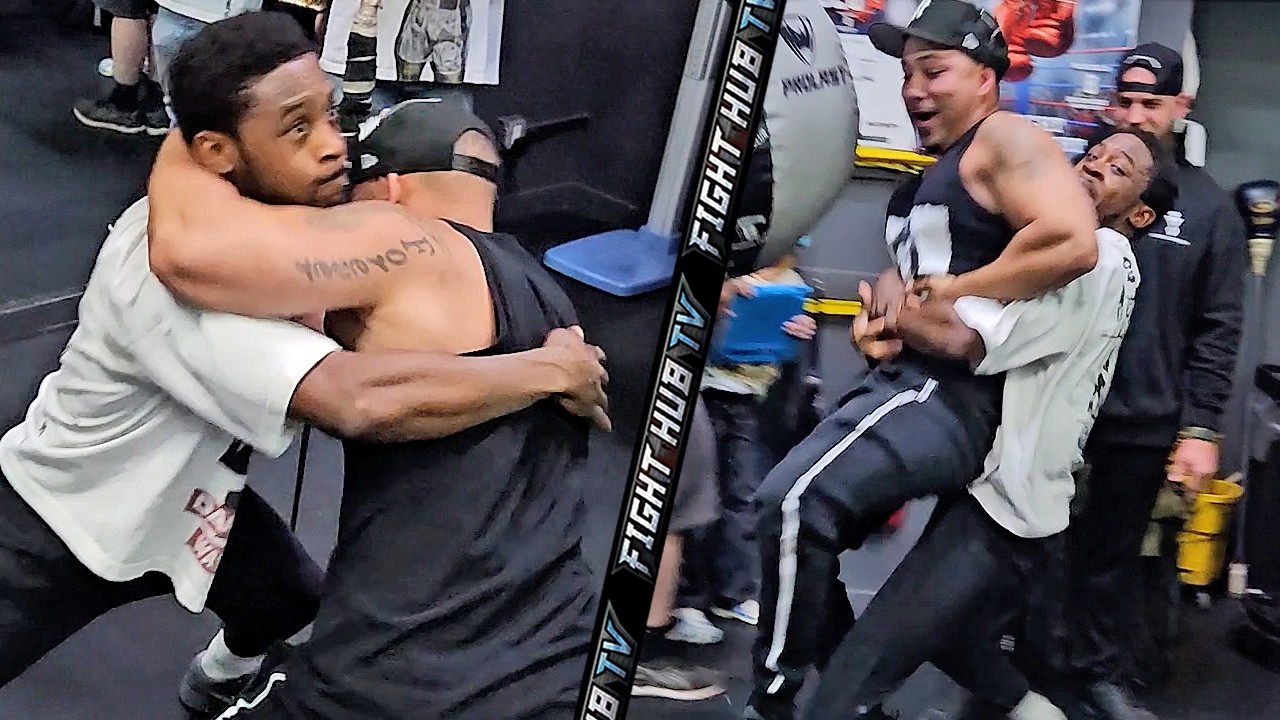 Keyshawn Davis SLAMS wrestler after sparring session at LA Workout!