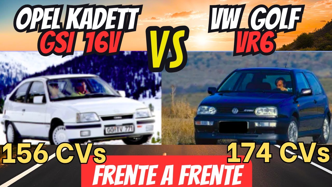 Opel Kadett GSI 16V vs Volkswagen Golf 3 VR6 de 6 cilindros, ¡Clásicos al Límite!