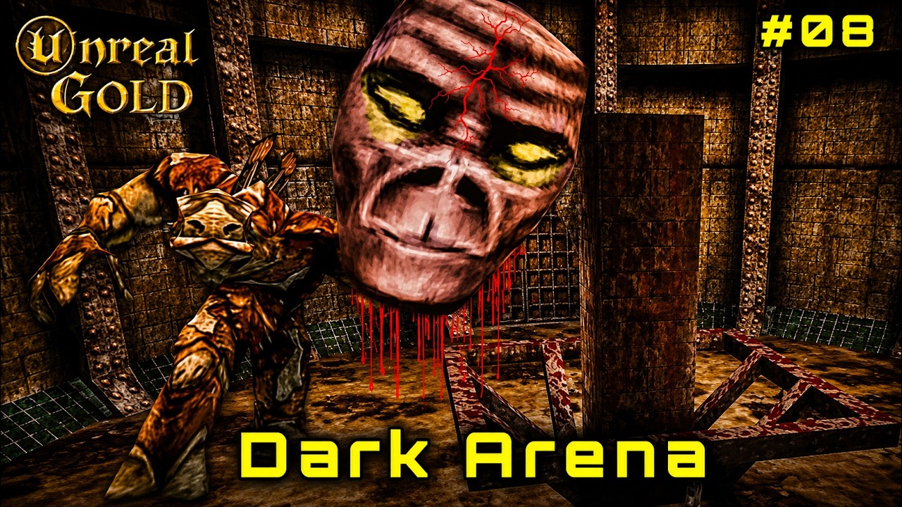 Unreal Gold (1998) | Dark Arena – Arena Sombria | Full Walkthrough (No Commentary)