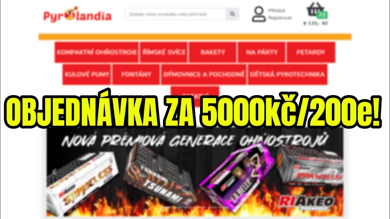 OBJEDN&Aacute;VKA Z PYROLANDIE ZA 5000kč/200e!!