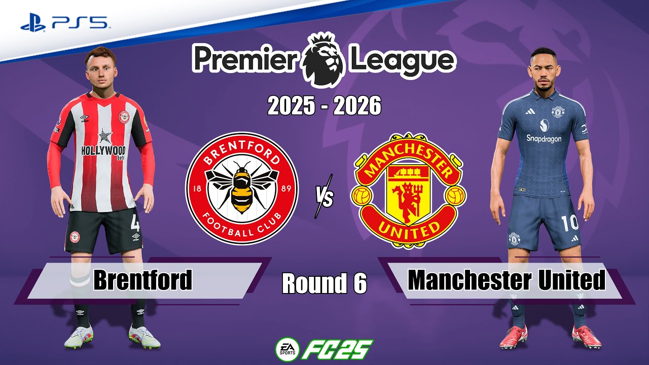 Brentford vs. Manchester United Ft. Mbeumo | Premier League 25/26 | Full Match | FC 25 - PS5™[4K]