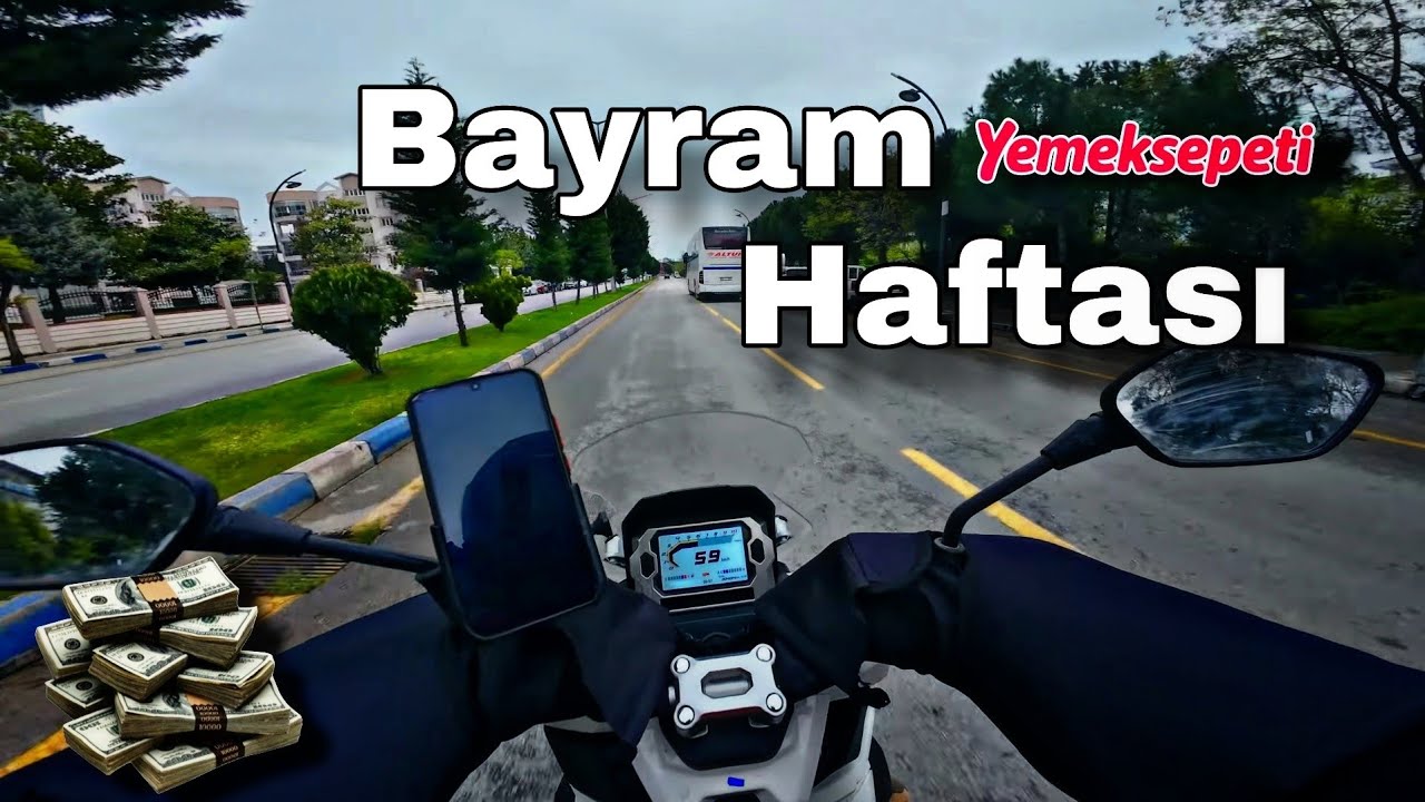 Bayram Haftası Zorla Çalışma!! (Hedef Bonusular) Çamur yağıyor Kurye Günlüğü #39