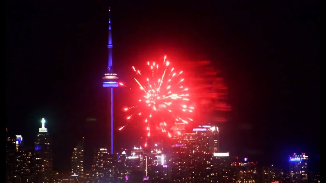 Canada Day fireworks livestream Toronto Canada! July 1st, 2019 (previously streamed)