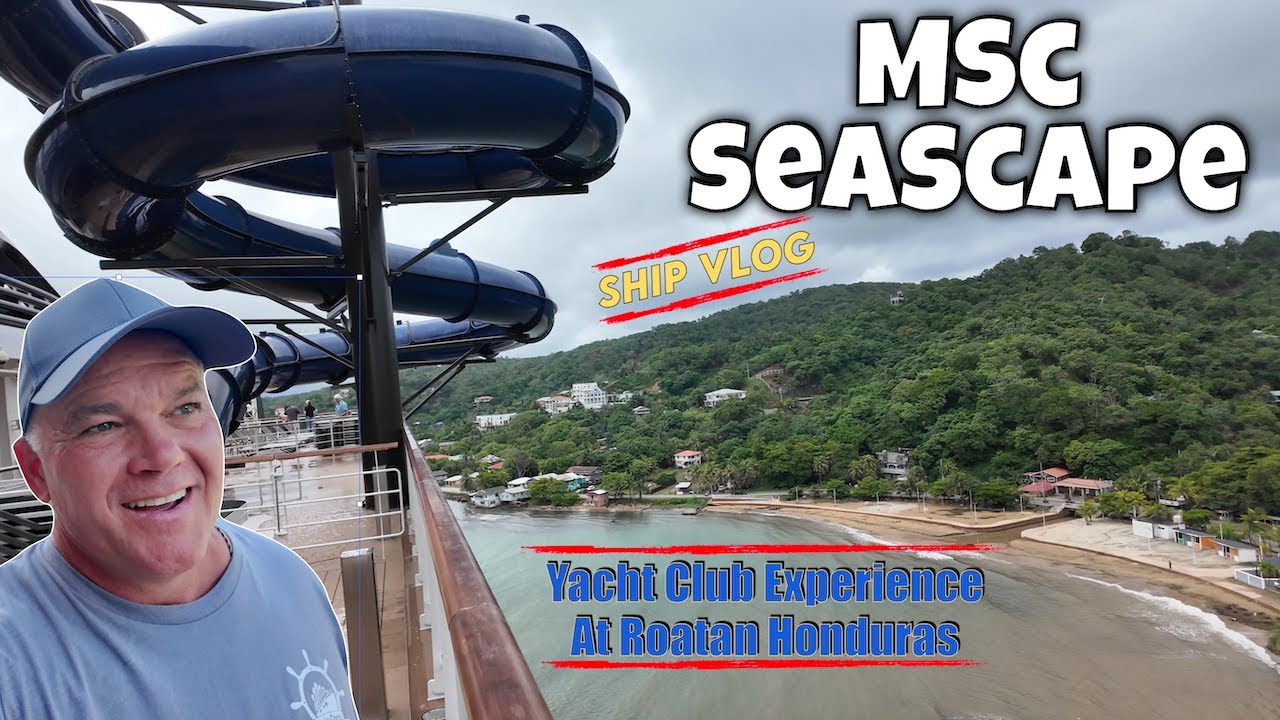 MSC Seascape: Вот чем мы занимались на борту корабля во время стоянки на острове Роатан в Гондура...