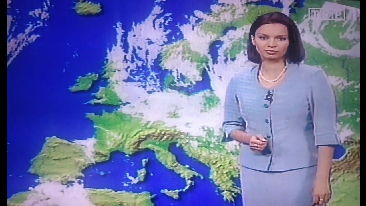 Marzena Słupkowska - TVP1 Wiadomości pogoda 12.06.2005