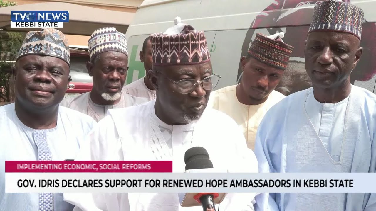 Gov. Idris Declares Support For Renewed Hope Ambassadors In Kebbi State