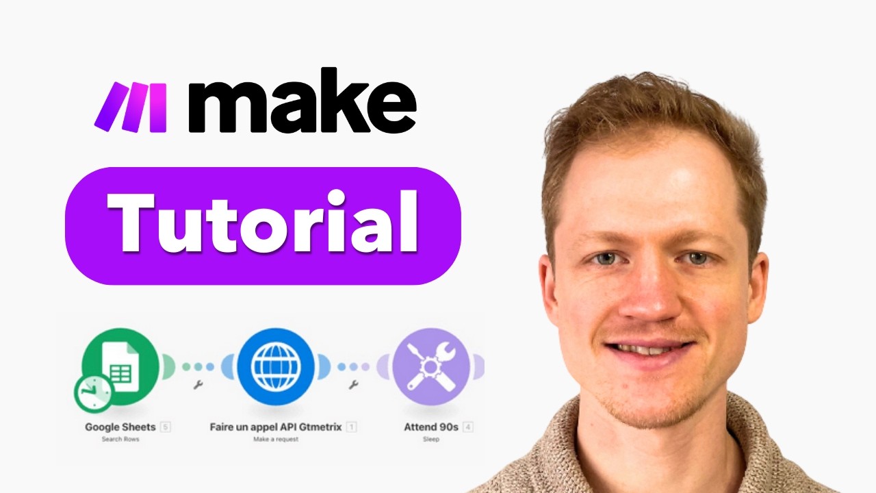 13min Complete Beginner's Guide Make.com