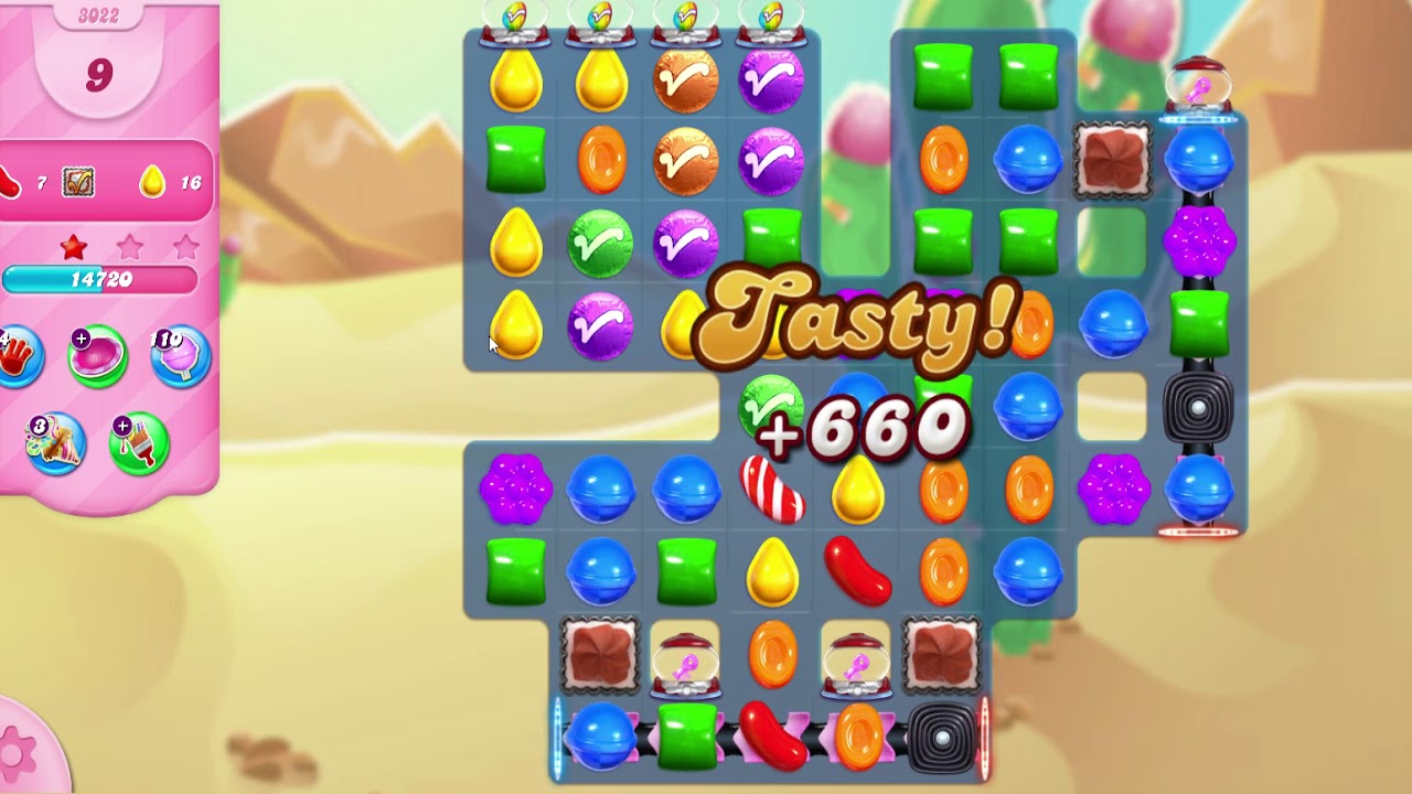 Candy Crush Saga Level 3022 - No boosters