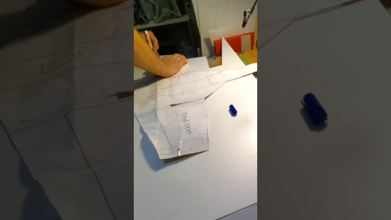 Build foam board wings for DIY Funjet clone 