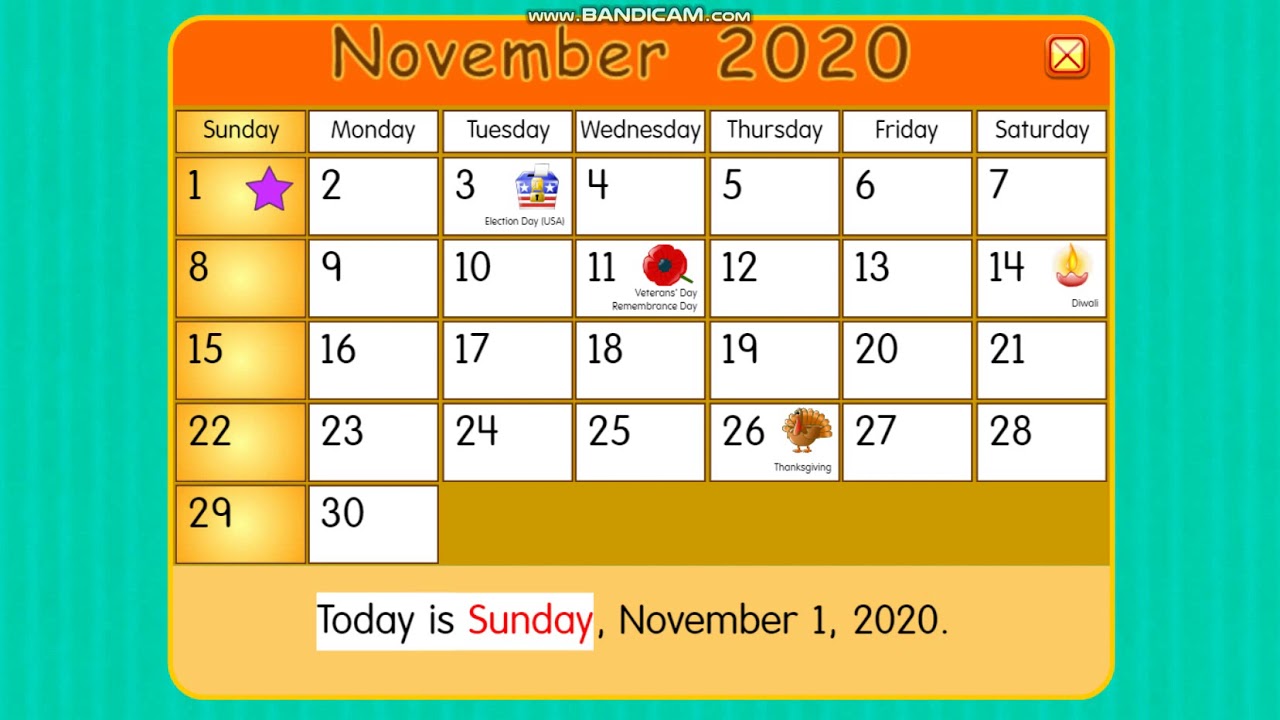 November 2020 is here