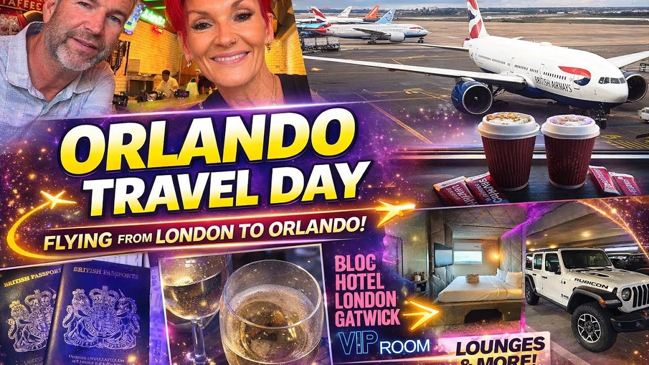 Orlando November 2025 TRAVEL DAY-British Airways from Gatwick-The Bloc Hotel VIP Runway View room