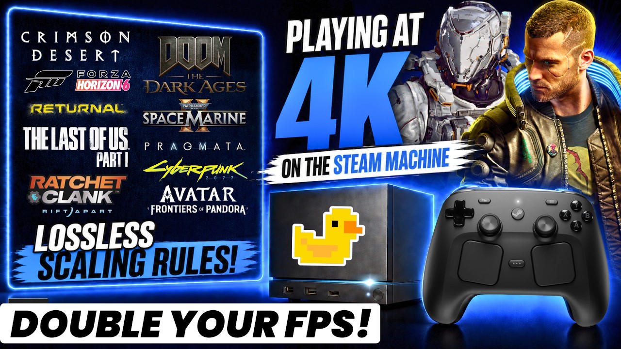 Steam Machine: Тестируем 11 требовательных игр в 4K с Lossless Scaling!
