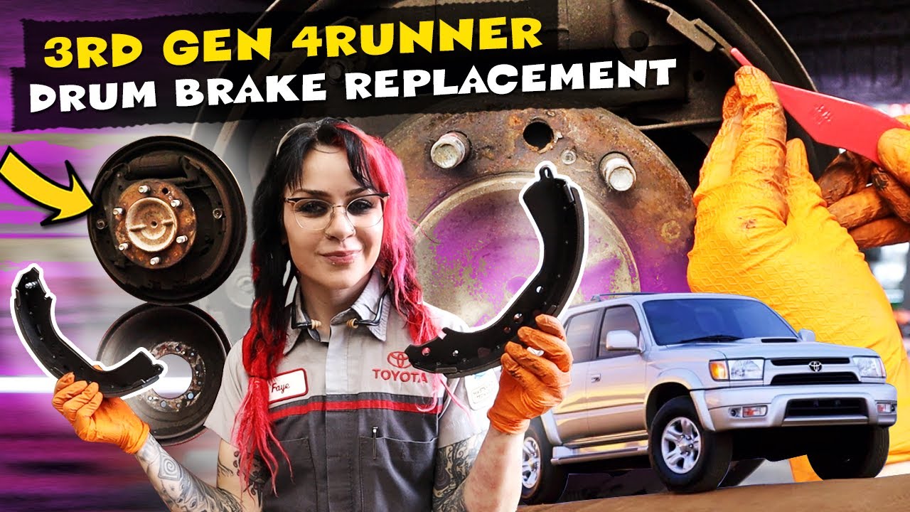 3rd Gen 4Runner Rear Drum Brake DIY Replacement Tutorial #autodiy #toyotatech #cartips #toyotatech
