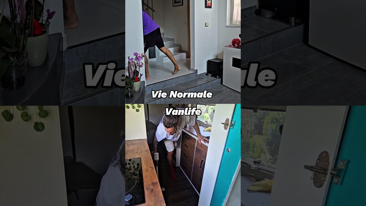 Difference entre la vie &agrave; la maison et la vie en van