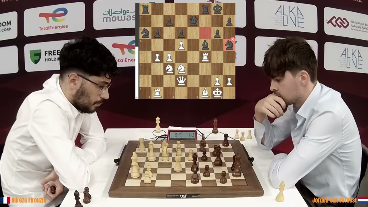 Alireza Firouzja (2813) vs Jorden van Foreest (2657) - FIDE World Blitz Championship 2025