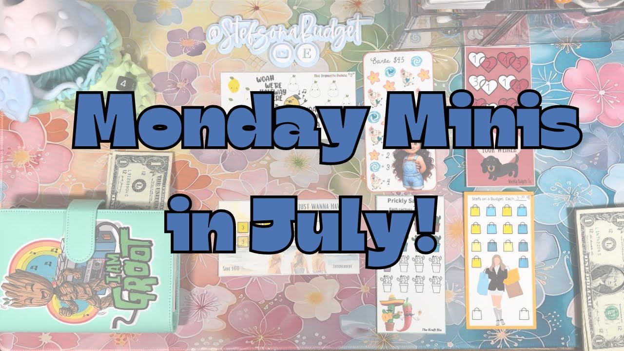 Monday Minis Savings! Let's complete some challenges. I may have cheated a wee bit!