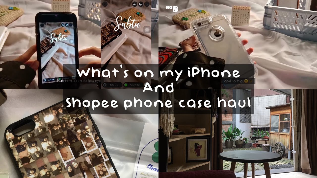 💅🏼What's on my iPhone and shopee cases haul 💖 | Indonesia 2022