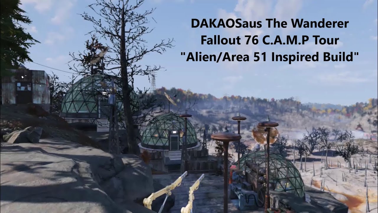 Alien/Area 51 Inspired Build | Fallout 76 C.A.M.P