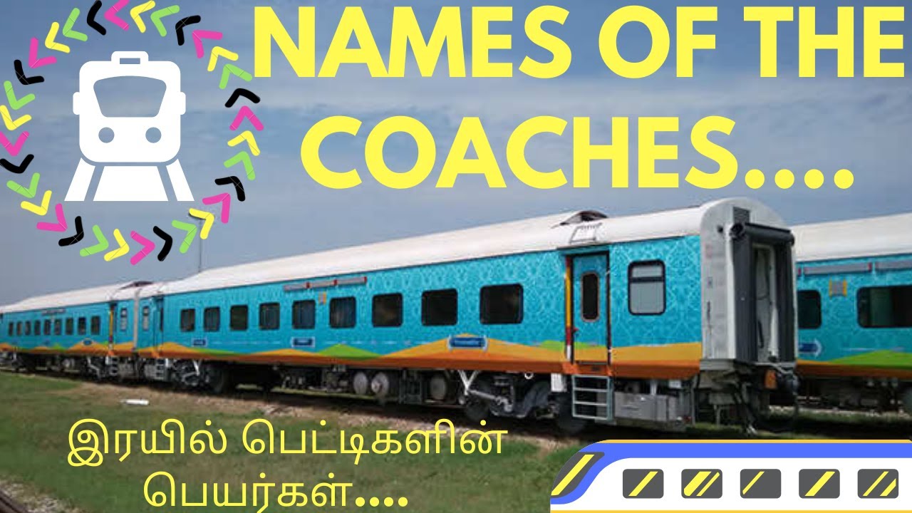 NAME OF THE TRAIN COACHES IN INDIAN RAILWAYS