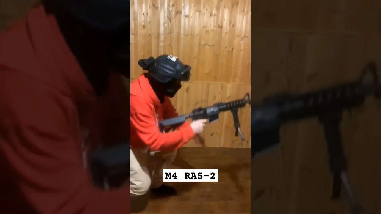 M4 RAS-2 удобно? ⚠️Fake Gun⚠️ ⚠️Fake Body⚠️ Подпишись там будет ещё больше)🔥 #airsoft #страйкбол