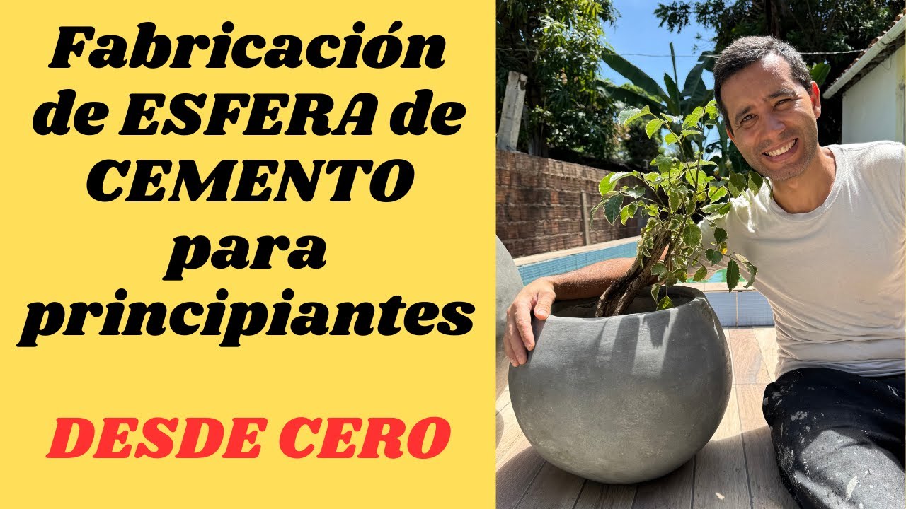 ¿Cómo hacer una ESFERA DE CEMENTO desde cero para principiantes?