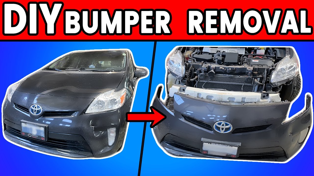 Снятие/разборка переднего бампера Toyota Prius (2010–2015) своими руками — разборка любого бампера