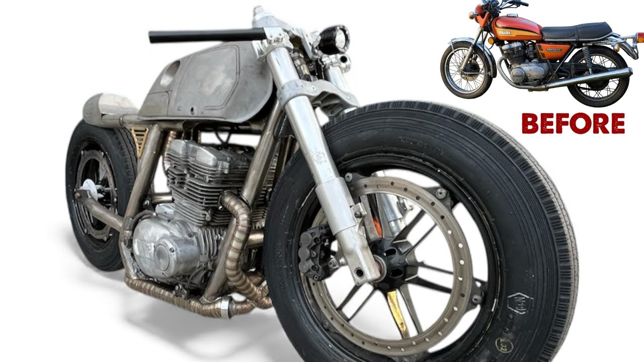 Hand Building My Dream Motorcycle - Part 1 - Timelapse Custom Fabrication Cafe Racer Bobber