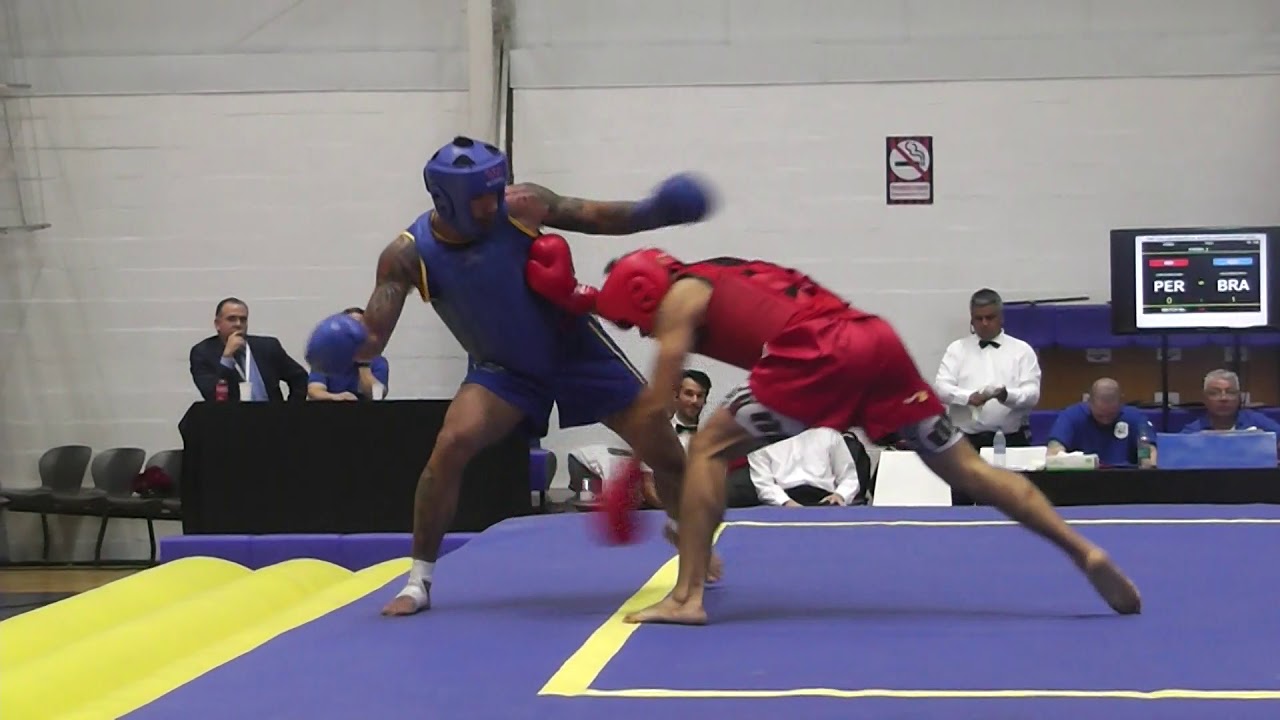 12th Pan American Wushu Championships Sanda Men 70kg - Peru vs. Brazil