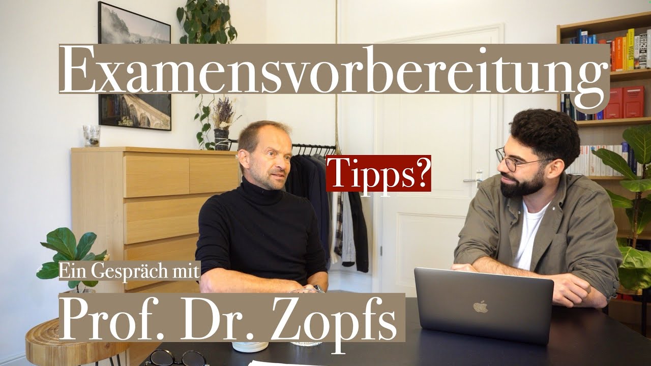 Tipps für die Examensvorbereitung von Prof. Dr. Jan Zopfs | Jurastudium