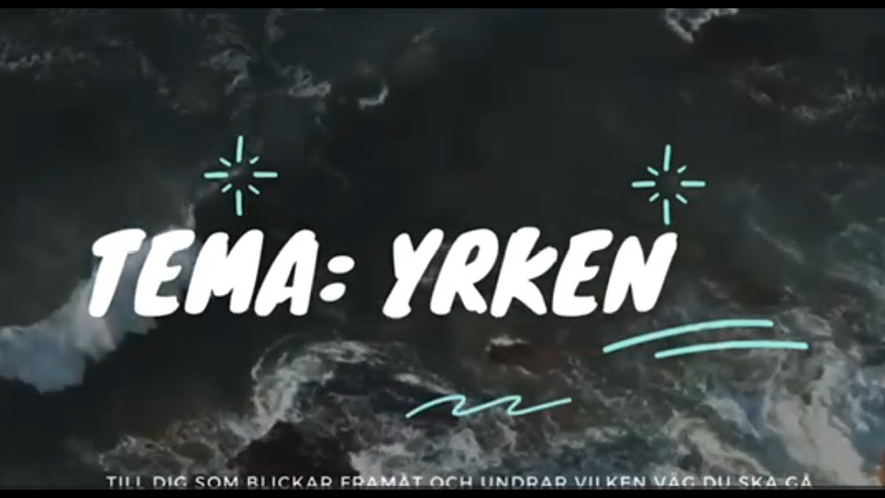 Tema yrken - Intervju med fotografen Maria