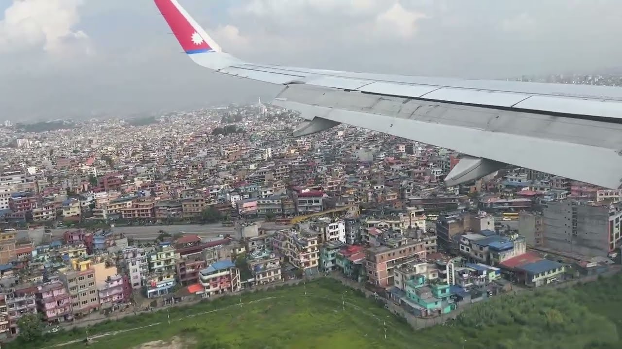 Nepal Airline Landing to Kathmandu Airport | Flight Landing and Takeoff Video