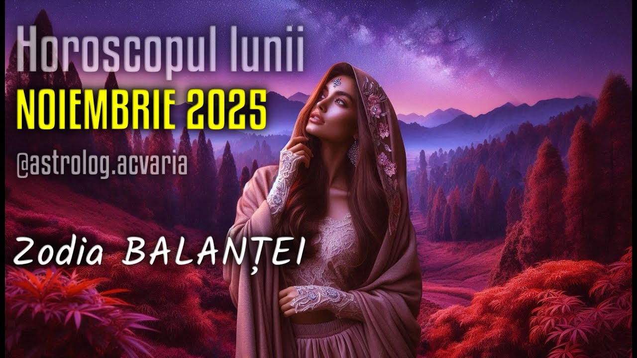♎ZODIA BALANTEI 🍂Horoscopul lunii NOIEMBRIE 2025⭐@astrolog.ACVARIA