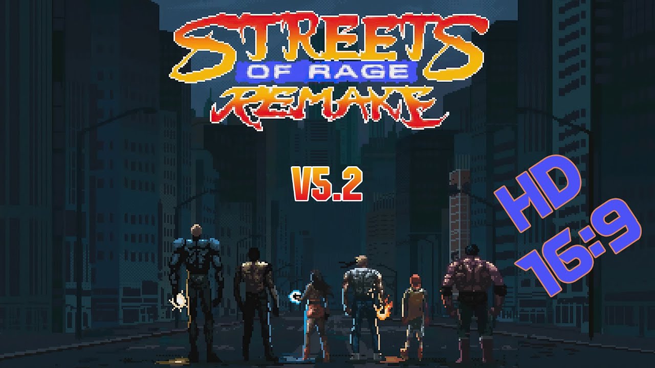 Streets Of Rage Remake v5.2 update patch (HD 16:9) walkthrough PC