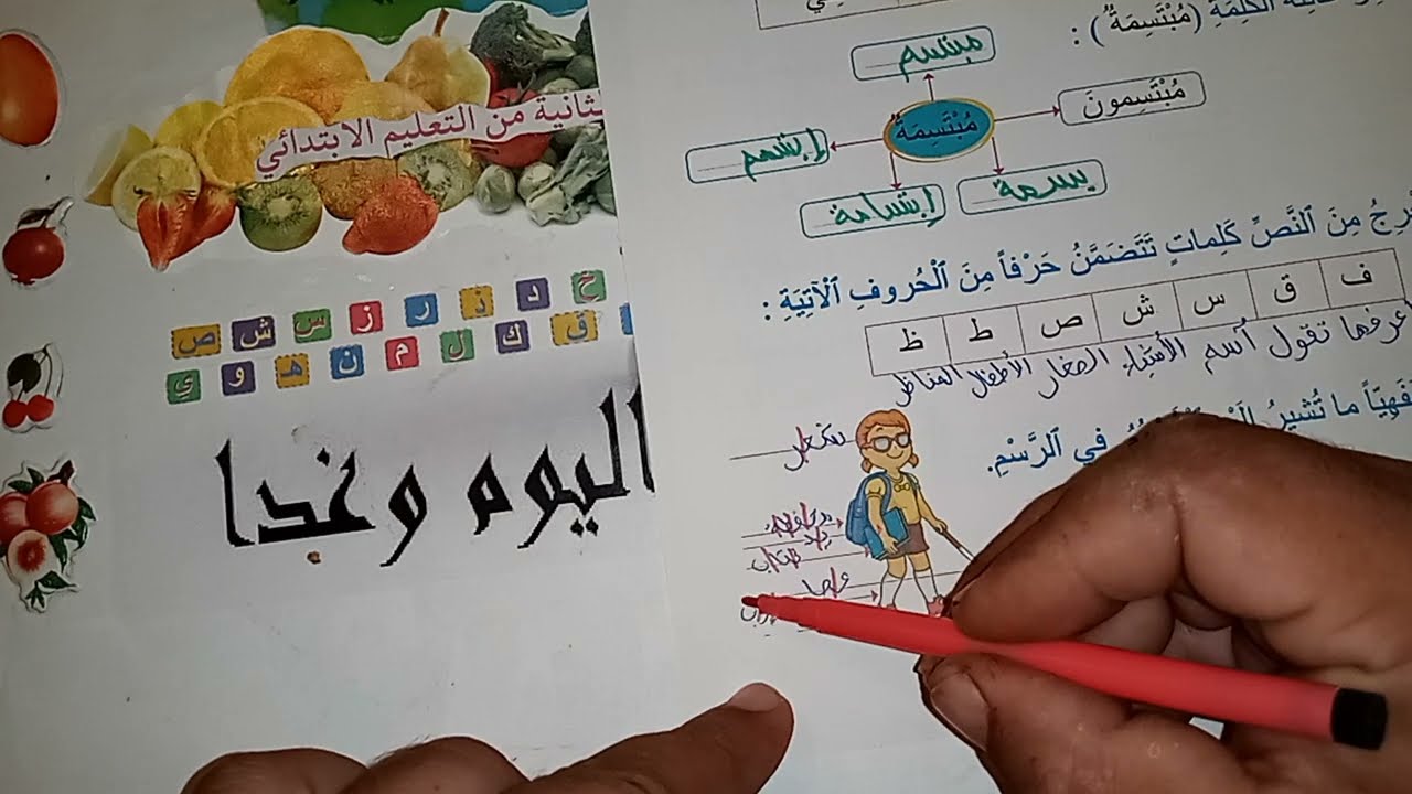 النص الوظيفي ابتسام مرشدي في اللغة العربية المستوى الثاني ابتدائي