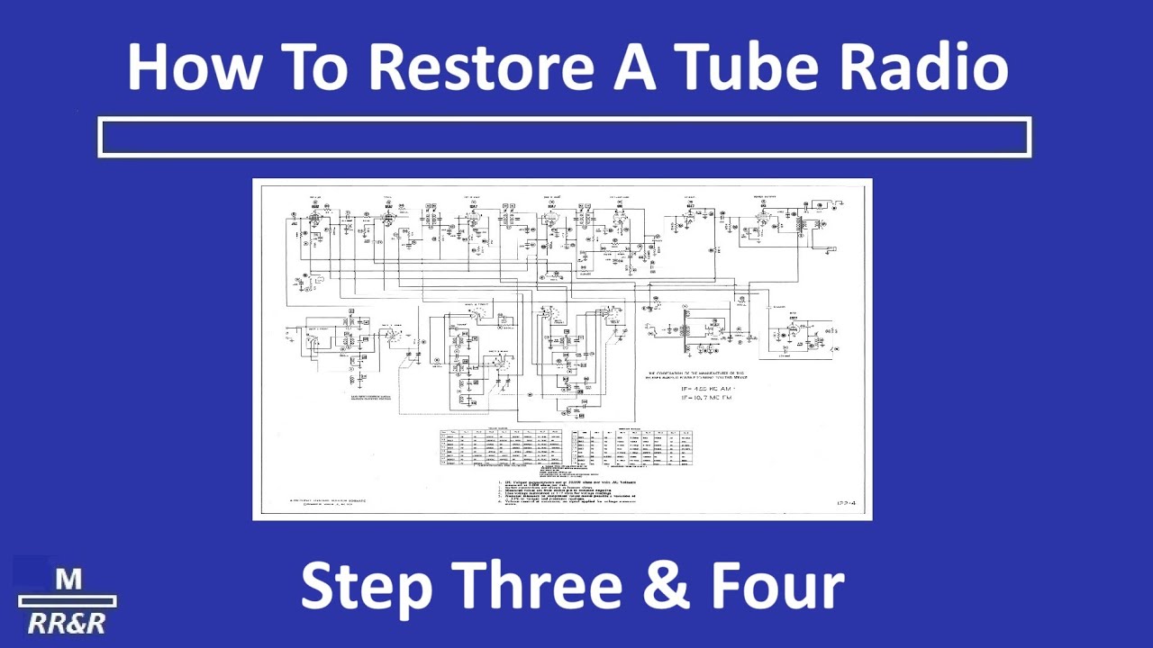 Learn to Restore Tube Radios - Step Three and Four