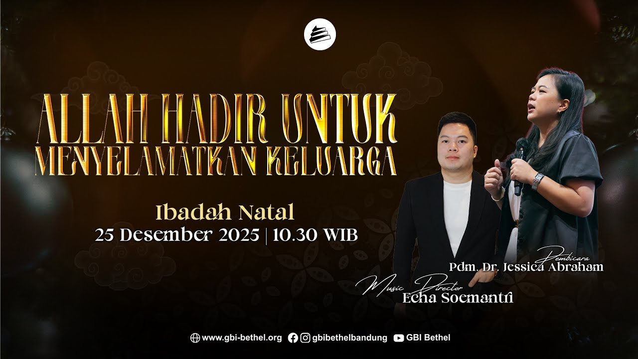 Ibadah Natal 10.30 - Pdm. Dr. Jessica Elizabeth Abraham, M.Th | Music Director : Echa Soemantri
