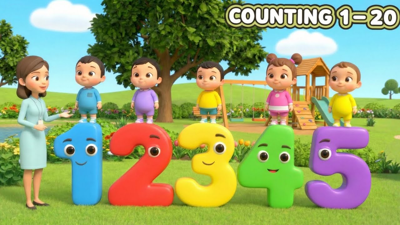 Learn Numbers 1–20 | Counting for Kids | Preschool & Kindergarten Learning Video