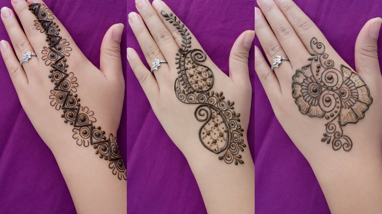 Easy And Simple Mehndi Design  | New Simple Back Hand Mehndi Design  | #Mehndi 