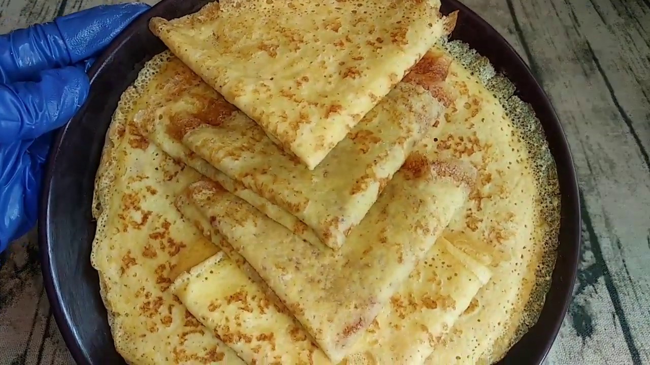 Блины БЕЗ МУКИ, крахмала, без глютена из пшенки
