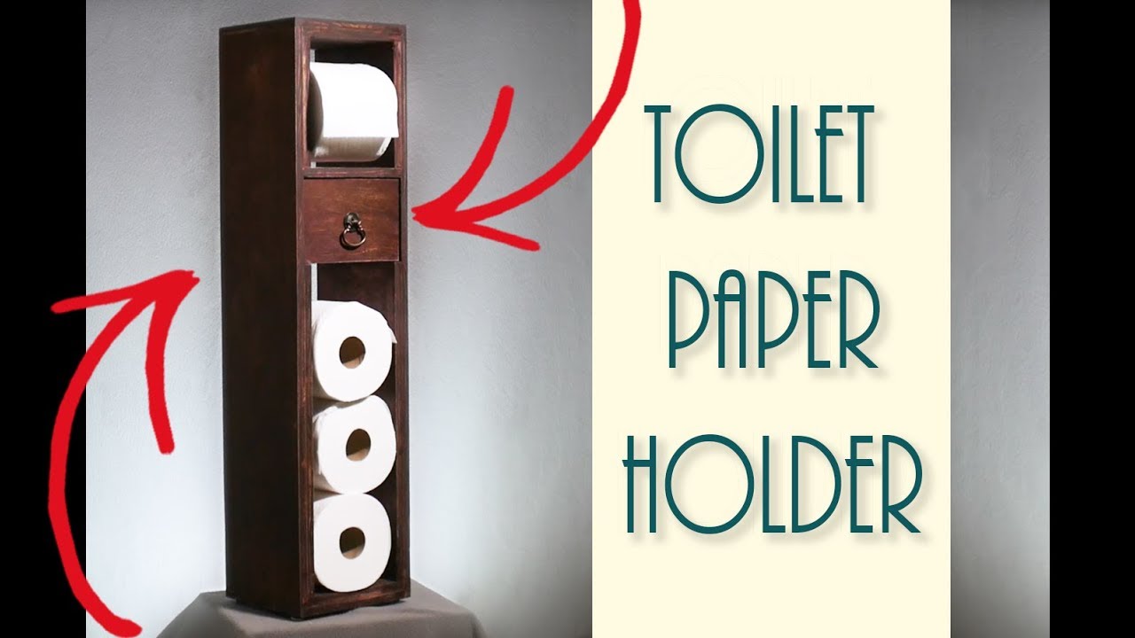 🛠 DIY Toilet Paper Holder (with drawer 😉) | Crafter Maker
