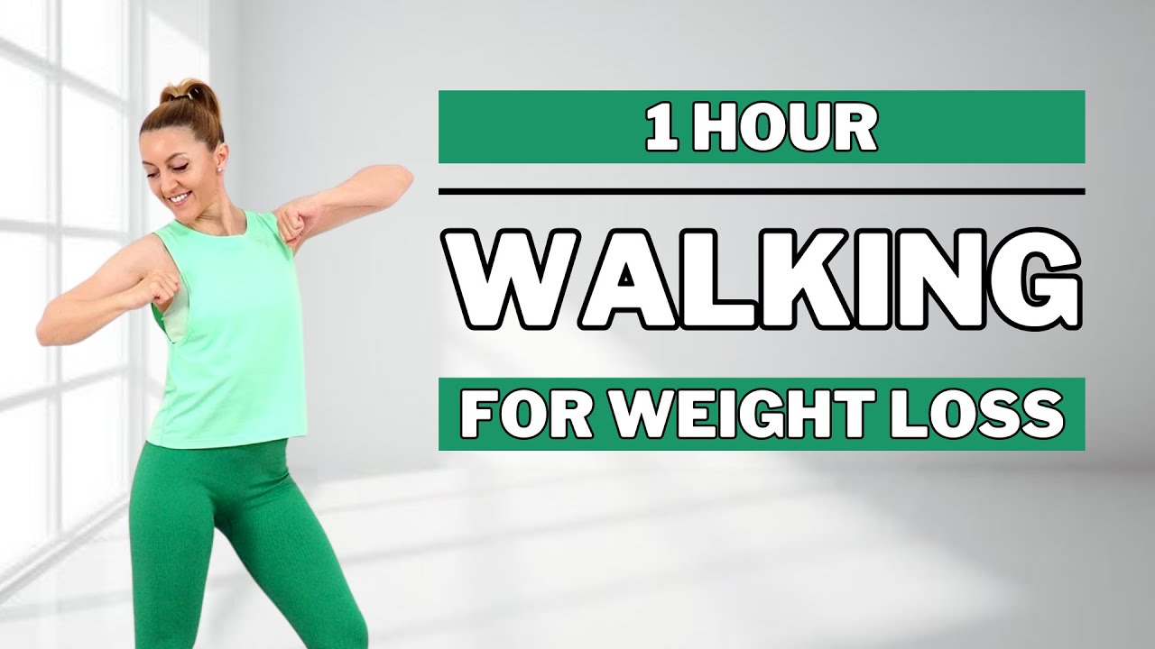 🔥1 HOUR WALKING WORKOUT for WEIGHT LOSS🔥ALL STANDING🔥NO JUMPING🔥KNEE FRIENDLY🔥