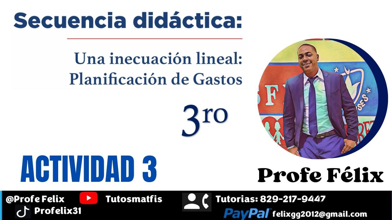Actividad 3 de Matemática 3ro secundaria (3ra secuencia)
