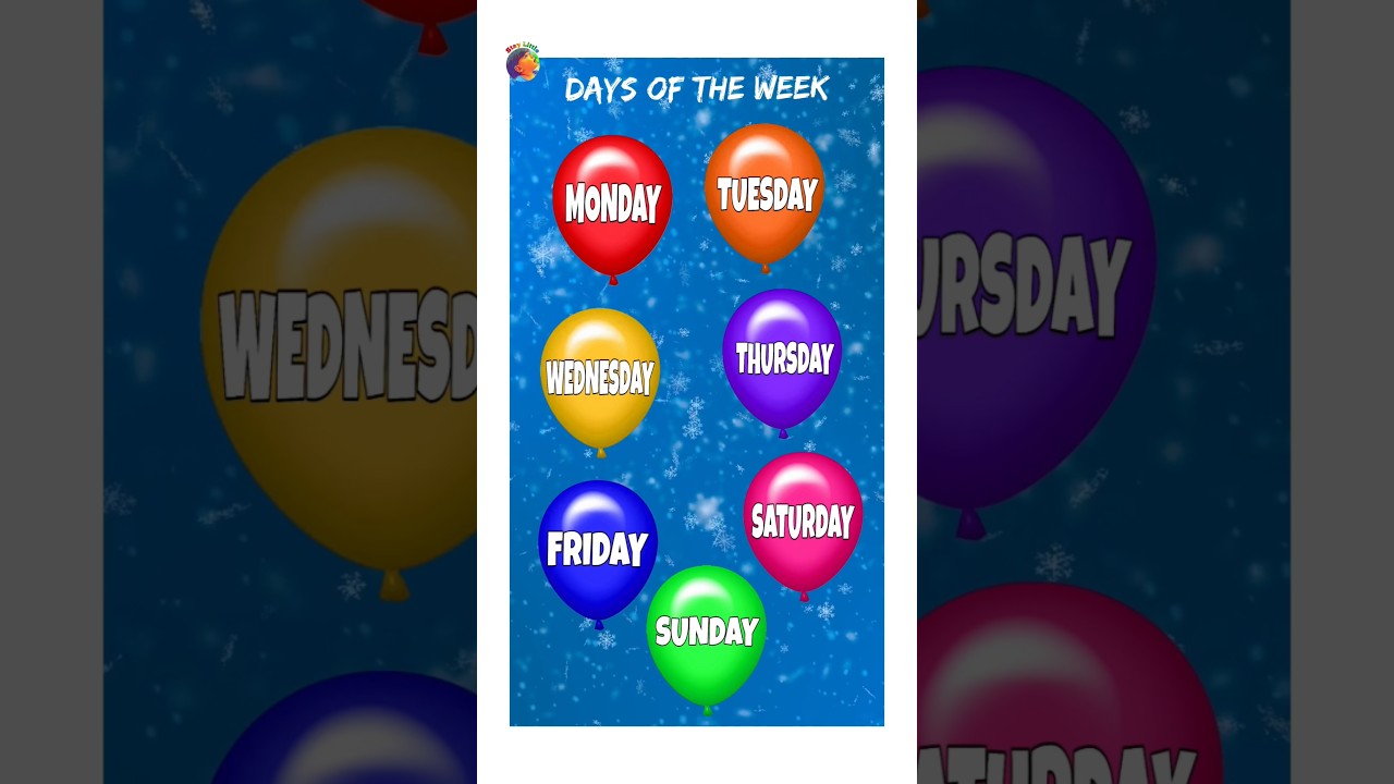Days of the week song || weekdays song #learning #staylittlechannel #kindergarten