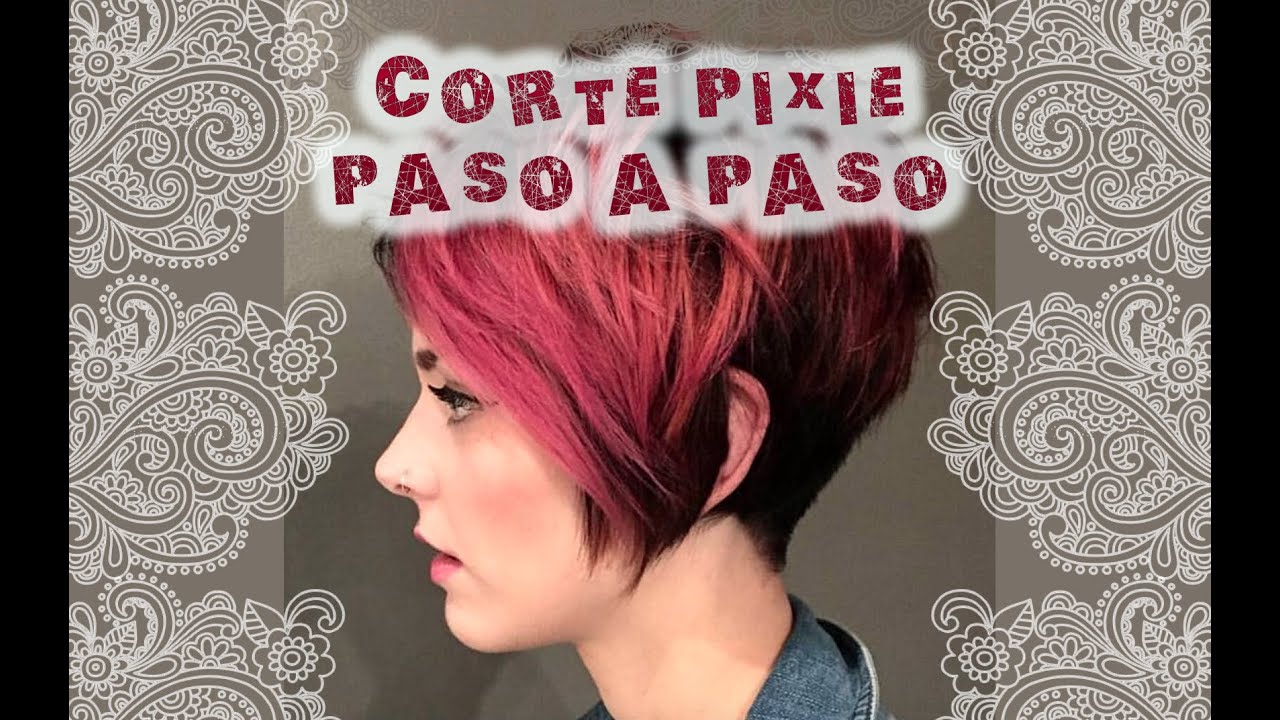 Corte de cabello pixie Traducción PASO A PASO  🇺🇸