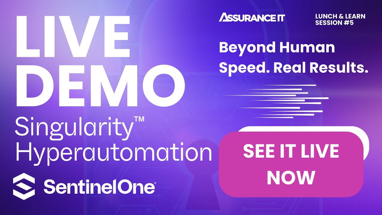 LIVE SENTINELONE DEMO ON HYPERAUTOMATION |  LUNCH AND LEARN
