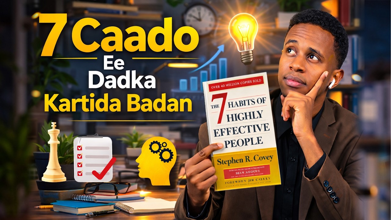 Buug noloshaada beddeli doona || 7-da caado ee dadka kartida badan | Soo koobid.